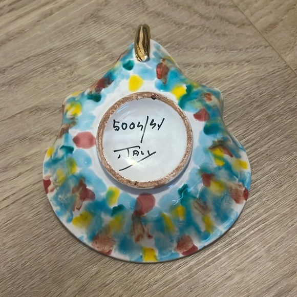 Vintage Italian Ceramic signed and Numbered Trinket Dish - Picture 4 of 4